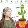 "Dancing cactus toy with LED lights and music in action."