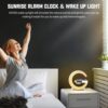 Smart Alarm Clock with RGB Light, Bluetooth Speaker & Wireless Charging