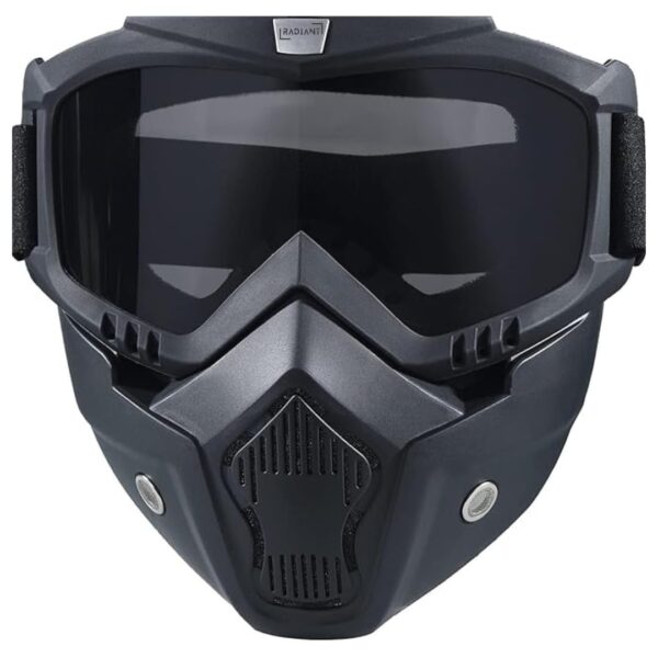 Anti-Scratch UV Protective Helmet Goggles & Face Mask for Bike Riding | Dust Protection Shield
