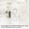 Double Head Mist Cooling Fan | Remote Control Mini Air Cooler | LED Light Spray Fan