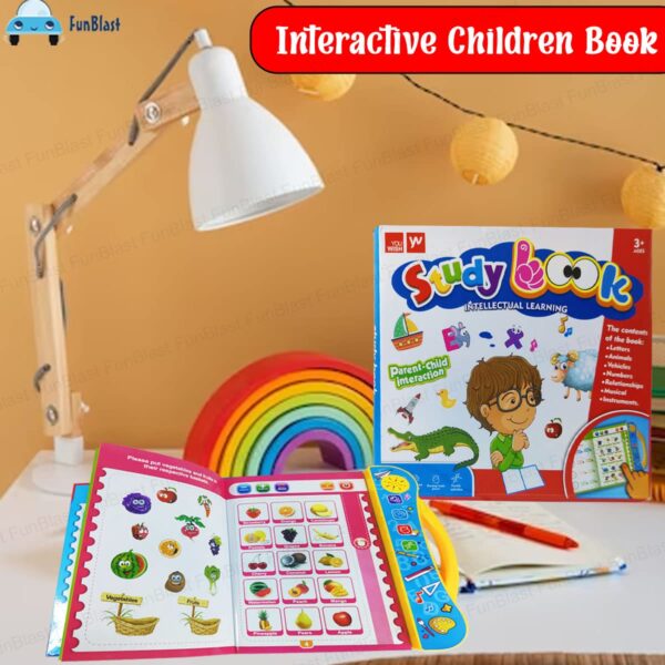 FunBlast Musical Phonetic Learning Book for Kids | Interactive Intelligence Book for Children
