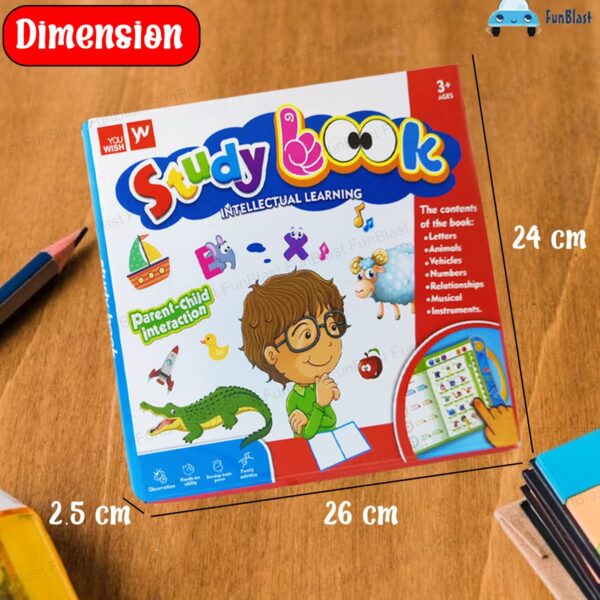 FunBlast Musical Phonetic Learning Book for Kids | Interactive Intelligence Book for Children