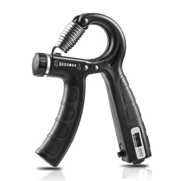 Adjustable Hand Grip Strengthener with Counter | 5-60 Kg Resistance | Forearm & Muscle Strength Trainer