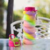 Collapsible Silicone Water Bottle – 600ML Leakproof & Portable - Image 4