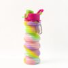 Collapsible Silicone Water Bottle – 600ML Leakproof & Portable - Image 5
