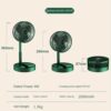 Foldable Mini USB Desk Fan with 180-Degree Rotation for Travel, Makeup, and Summer Cooling