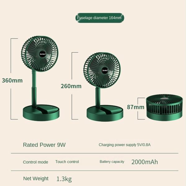 Foldable Mini USB Desk Fan with 180-Degree Rotation for Travel, Makeup, and Summer Cooling