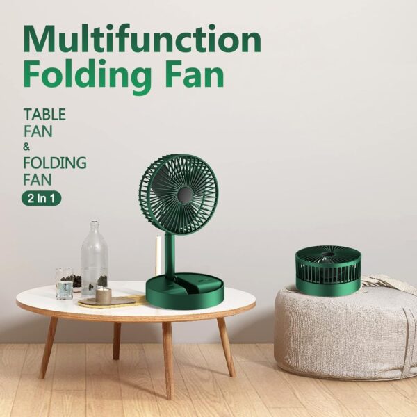 Foldable Mini USB Desk Fan with 180-Degree Rotation for Travel, Makeup, and Summer Cooling