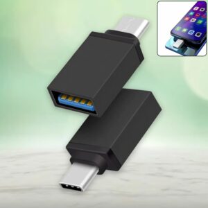 Compact USB Type-C OTG adapter for Android and USB-C devices