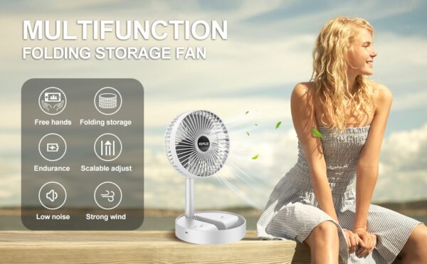 Foldable Mini USB Desk Fan with 180-Degree Rotation for Travel, Makeup, and Summer Cooling