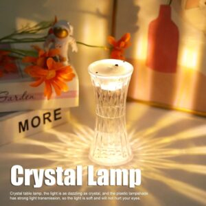 Crystal design LED table lamp for night light, bedroom, and gifting