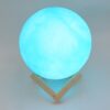 "Blue Moon Night Lamp with Plastic Stand - 15x12 cm"