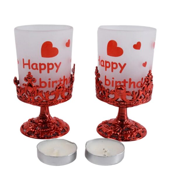 "Plastic Tealight Holder Diya Stand – Mix Design (2 Pc)"