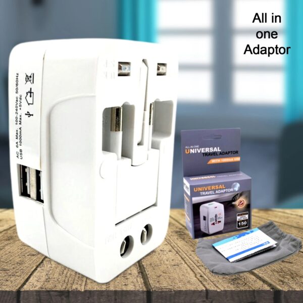 Universal Worldwide Travel Adapter with USB Charger