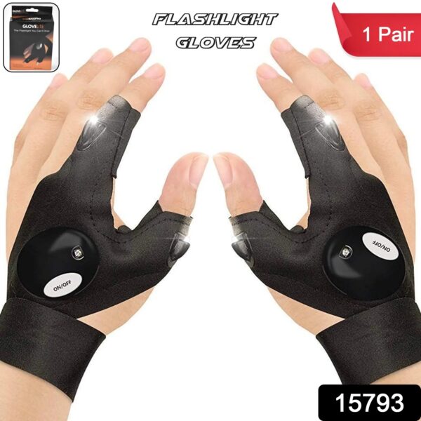 LED Flashlight Gloves Hands-Free Light for Outdoor Camping, Fishing, Repairs – Gift for Men