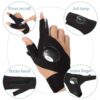 LED Flashlight Gloves Hands-Free Light for Outdoor Camping, Fishing, Repairs – Gift for Men