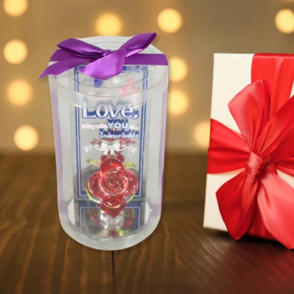 Lovely Rose Showpiece Romantic Gift Set for Weddings, Anniversaries, and Valentine’s Day