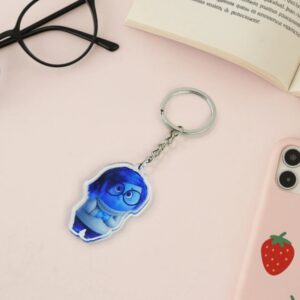 "Cartoon character acrylic keychain - cute and durable keyring"