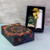 Effete Kulfi Almonds Gift Hamper with Golden Rose & Decorative Bottle – 3 Pc Luxury Gift Set