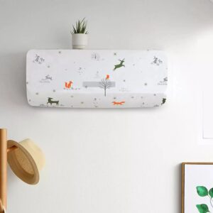 Air Conditioning Dust Cover Waterproof Folding AC Cover for Indoor & Outdoor Units