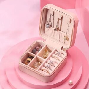 Mini PU Leather Jewellery Box for Travel & Storage – Compact Jewellery Organizer