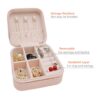 Mini PU Leather Jewellery Box for Travel & Storage – Compact Jewellery Organizer