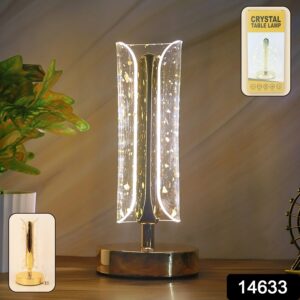 Crystal Table Lamp Golden Base LED Bedside Decorative Lamp