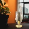 Luxury Crystal Table Lamp with USB Charging for Bedroom & Living Room Décor
