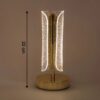 Luxury Tall Cylindrical Crystal Table Lamp with LED Decorative Design