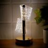 Luxury Crystal LED Double Shade Table Lamp with Elegant Decorative Design