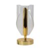 Luxury Crystal Table Lamp with USB Charging for Bedroom & Living Room Décor