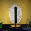 Elegant Feather Shape Crystal Table Lamp with LED Decorative Design