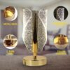 Luxury Crystal Table Lamp with USB Charging for Bedroom & Living Room Décor