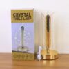 Crystal Table Lamp Golden Base LED Bedside Decorative Lamp