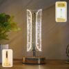 Crystal Table Lamp Golden Base LED Bedside Decorative Lamp