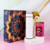 Effete Rose Almonds Gift Hamper with Golden Rose & Decorative Bottle – Luxury Festival Hamper