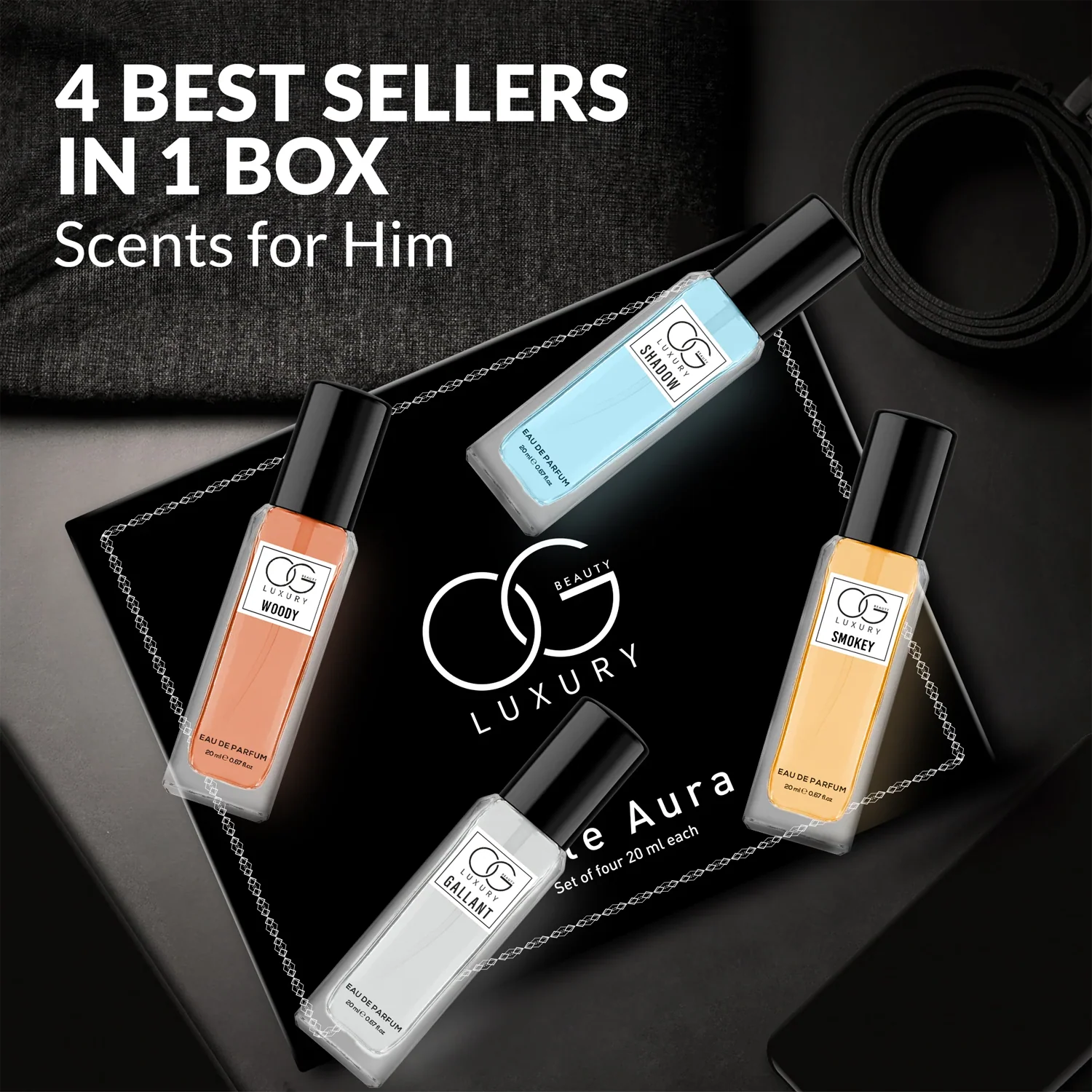 OG Beauty Luxury Perfume Gift – 4 Pc × 20ML Premium Fragrance Set