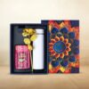 Effete Rose Almonds Gift Hamper with Golden Rose & Decorative Bottle – Luxury Festival Hamper